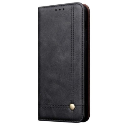 Deluxe Huawei P30 Lite чёрный кожаный чехол-книжка | Vacins.lv