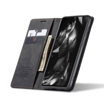 Samsung Galaxy A51 (A515F) CaseMe Retro открываемый, чёрного цвета, кожаный чехол – книжка | Vacins.lv