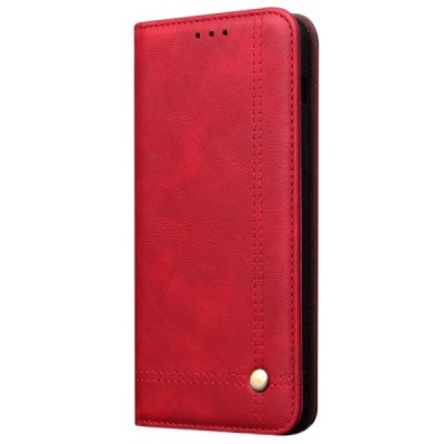 Deluxe Huawei P30 Lite красный кожаный чехол-книжка | Vacins.lv