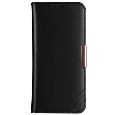 „Dzgogo“ Royale открываемый чёрный кожаный чехол – книжка для Apple iPhone 12 Pro Max | Vacins.lv