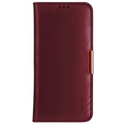 „Dzgogo“ Royale открываемый бордовый кожаный чехол - книжка для Apple iPhone 12 Pro Max | Vacins.lv