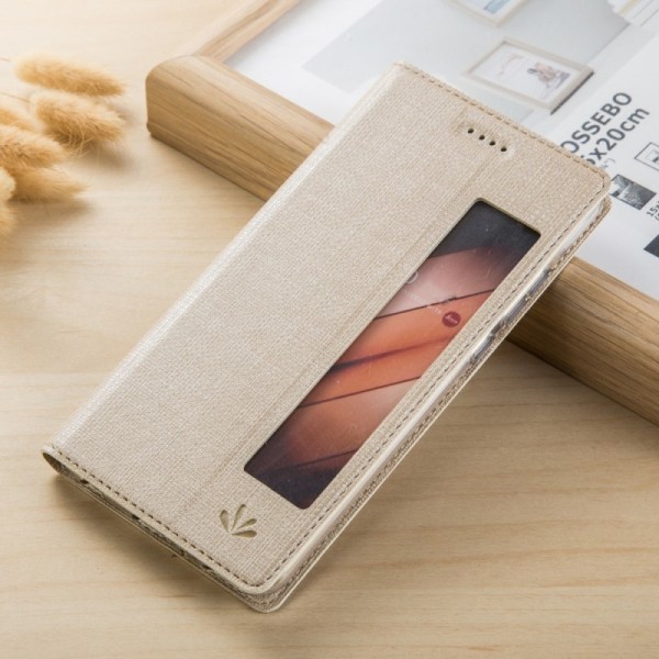 Чехол-книжка „Vili“ S View Cover - золотой (Mate 10 Pro)