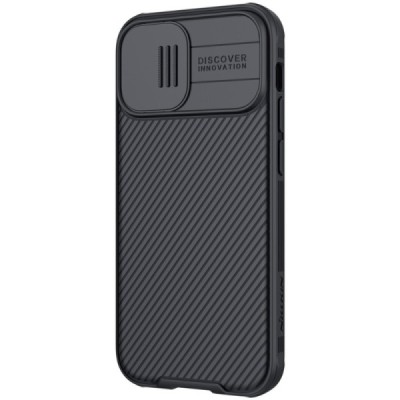 Apple iPhone 12 Mini „Nillkin“ CamShield чёрный чехол, задняя часть с защитой камеры | Vacins.lv