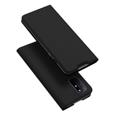 OnePlus 8T Dux Ducis Skin sērijas melns ādas atvērams maciņš | Vacins.lv