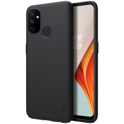 Nillkin Frosted Shield OnePlus Nord N100 melns plastmasas futrālis | Vacins.lv
