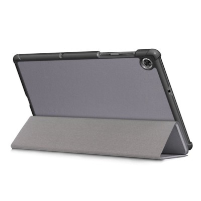 Lenovo Tab M10 10.1" HD Gen 2 (TB-X306F, X306X) серый кожаный чехол-книжка (складной) | Vacins.lv