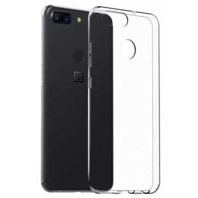 OnePlus 5T твердый силиконовый (TPU) чехол прозрачный | Vacins.lv