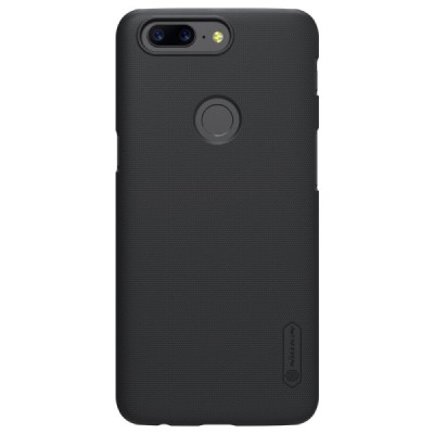 OnePlus 5T Nillkin Frosted Shield черный пластиковый чехол | Vacins.lv