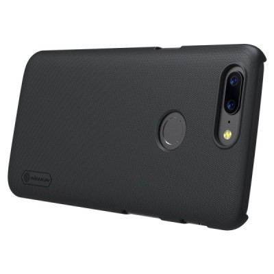 OnePlus 5T Nillkin Frosted Shield черный пластиковый чехол | Vacins.lv