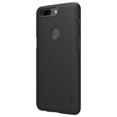 OnePlus 5T Nillkin Frosted Shield черный пластиковый чехол | Vacins.lv
