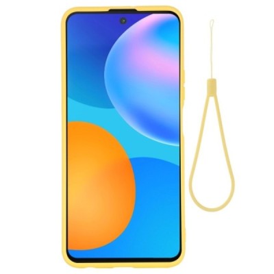 Huawei P smart 2021 Shell (TPU) твердый силиконовый чехол - жёлтый | Vacins.lv