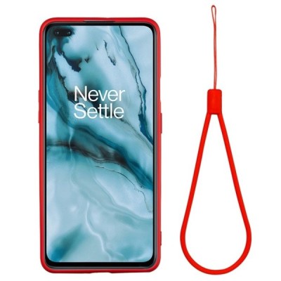 OnePlus Nord „Shell“ cieta silikona (TPU) sarkans apvalks | vacins.lv