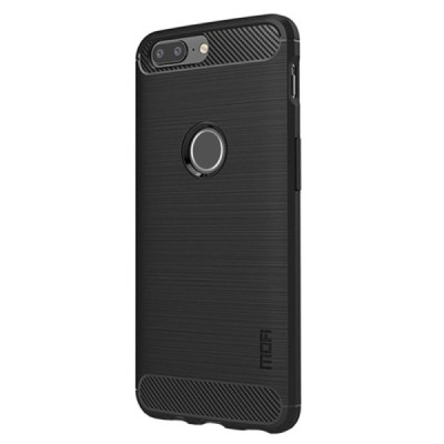 OnePlus 5T „Mofi“ Carbon твердый силиконовый чехол (TPU) - черный | Vacins.lv