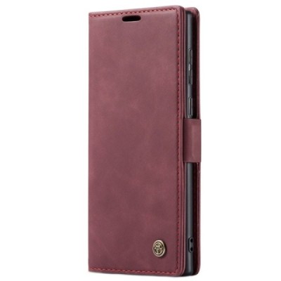Samsung Galaxy Note 20 Ultra (N986F) CaseMe Retro открываемый, бордового цвета, кожаный чехол – книжка | Vacins.lv