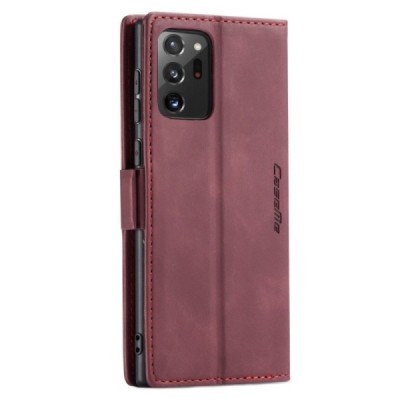 Samsung Galaxy Note 20 Ultra (N986F) CaseMe Retro открываемый, бордового цвета, кожаный чехол – книжка | Vacins.lv