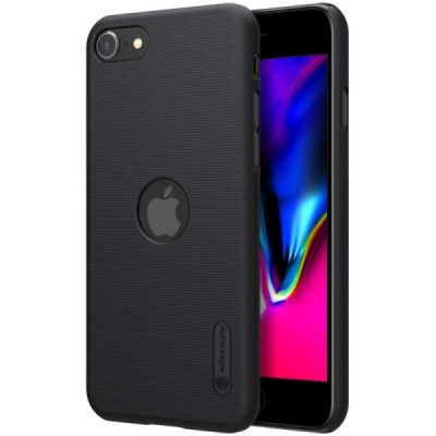 Nillkin Frosted Shield Apple iPhone SE 2020 (Apple iPhone SE 2022) черный пластиковый чехол | Vacins.lv