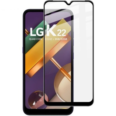 LG K22 ImakTempered Glass melns ekrāna aizsargstikls | Vacins.lv
