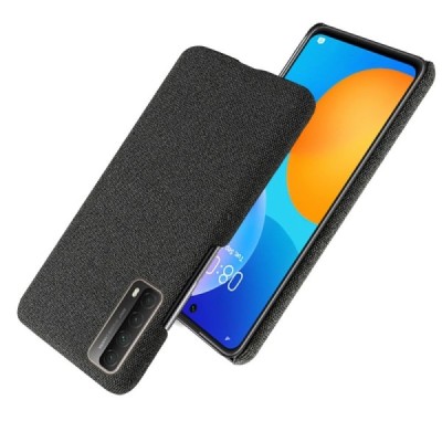 Huawei P smart 2021 „Bi-Color“ Splicing melns ādas apvalks | Vacins.lv