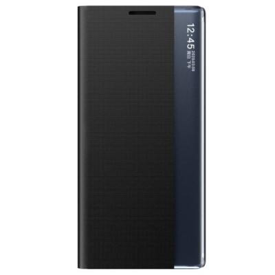 Huawei P smart 2021 View Line открываемый чёрный кожаный чехол - книжка | Vacins.lv