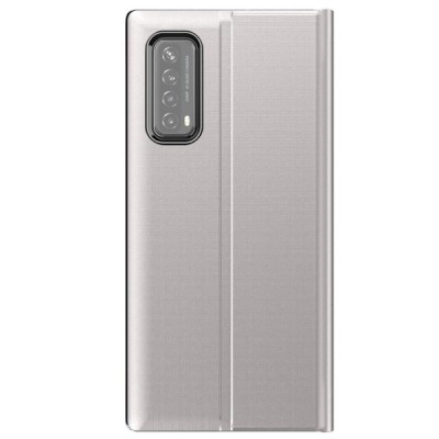 Huawei P smart 2021 View Line sudrabs atvērams maciņš (maks) | Vacins.lv