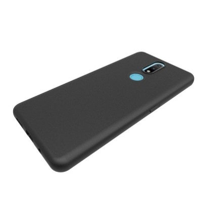 Nokia 2.4 самый тонкий в мире чехол из чёрного твердого силикона TPU | Vacins.lv