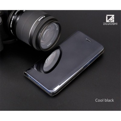 Samsung Galaxy A8 2018 (A530F) открываемый чёрный пластиковый чехол-книжка | Vacins.lv