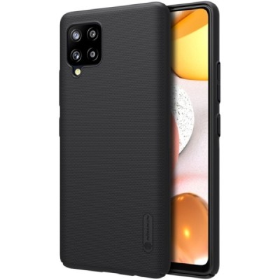 Samsung Galaxy A42 5G „Nillkin“ Frosted Shield melns apvalks | vacins.lv