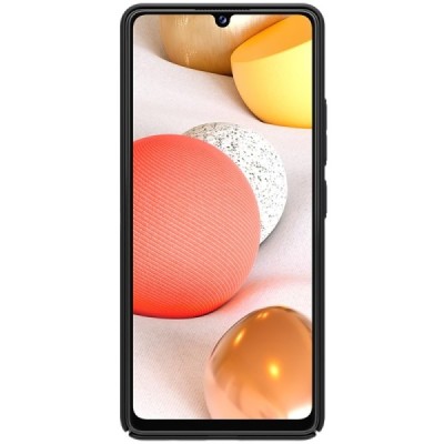 Samsung Galaxy A42 5G „Nillkin“ Frosted Shield чёрный пластиковый чехол | Vacins.lv