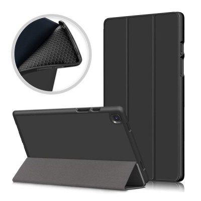 Samsung Galaxy Tab A7 10.4 2020 (T505,T500) solīds atvēramais melns maciņš - vāciņš | Vacins.lv