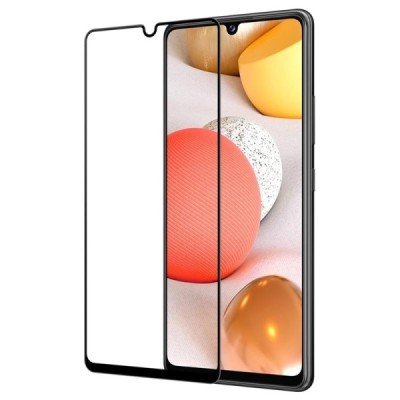 Samsung Galaxy A42 5G „Rurihai“ 9H Tempered Glass усиленная защита, черное защитное стекло с полным покрытием 0.26 мм | Vacins.l