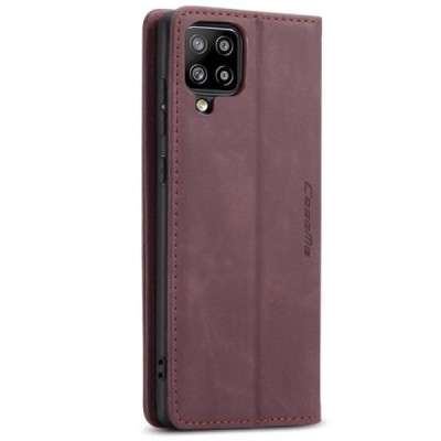 Samsung Galaxy A42 5G CaseMe Retro открываемый, бордового цвета, кожаный чехол – книжка | Vacins.lv