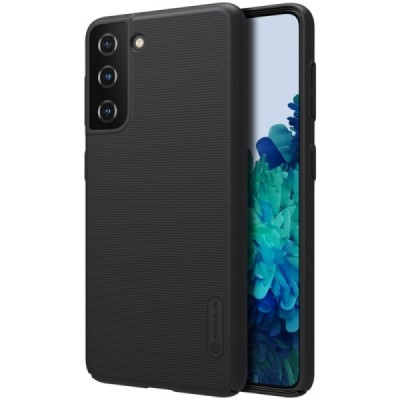 Samsung Galaxy S21 (G991B) Nillkin Frosted Shield чёрный пластиковый чехол | Vacins.lv