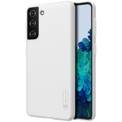 Samsung Galaxy S21 (G991B) Nillkin Frosted Shield белый пластиковый чехол | Vacins.lv