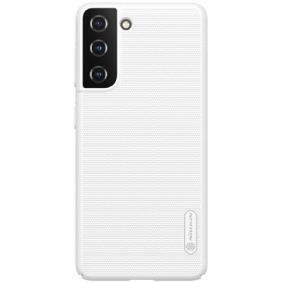 Samsung Galaxy S21 (G991B) Nillkin Frosted Shield белый пластиковый чехол | Vacins.lv