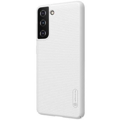 Samsung Galaxy S21 (G991B) Nillkin Frosted Shield белый пластиковый чехол | Vacins.lv