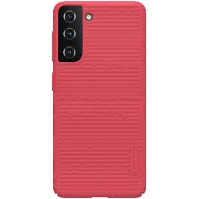 Samsung Galaxy S21 (G991B) Nillkin Frosted Shield красный пластиковый чехол | Vacins.lv