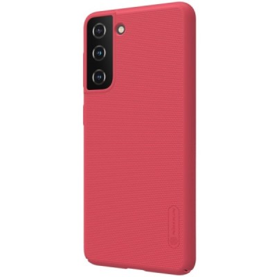 Samsung Galaxy S21 (G991B) Nillkin Frosted Shield красный пластиковый чехол | Vacins.lv