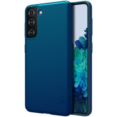 Samsung Galaxy S21 (G991B) Nillkin Frosted Shield синий пластиковый чехол | Vacins.lv