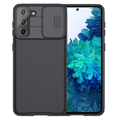Samsung Galaxy S21+ (G996B) Nillkin CamShield чёрный чехол, задняя часть с защитой камеры | Vacins.lv
