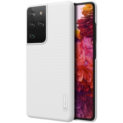 Samsung Galaxy S21 Ultra (G998B) Nillkin Frosted Shield balts apvalks | vacins.lv
