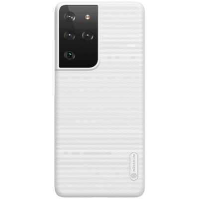 Samsung Galaxy S21 Ultra (G998B) Nillkin Frosted Shield белый пластиковый чехол | Vacins.lv