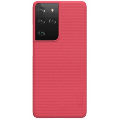 Samsung Galaxy S21 Ultra (G998B) Nillkin Frosted Shield красный пластиковый чехол | Vacins.lv