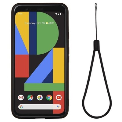 Google Pixel 4A 5G Shell (TPU) твердый силиконовый чехол - чёрный | Vacins.lv