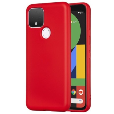 Google Pixel 5 Shell (TPU) твердый силиконовый чехол - красный | Vacins.lv