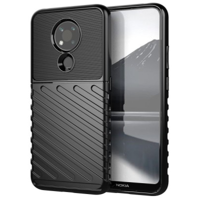 Nokia 3.4 „Twill“ cieta silikona (TPU) melns apvalks | vacins.lv