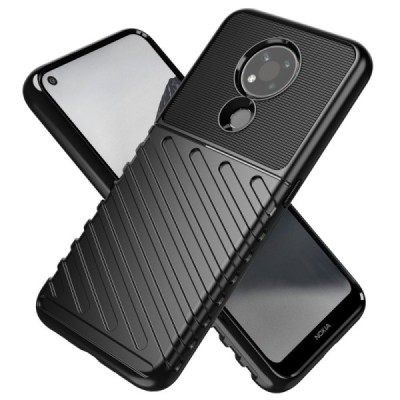 Nokia 3.4 „Twill“ cieta silikona (TPU) melns apvalks | vacins.lv