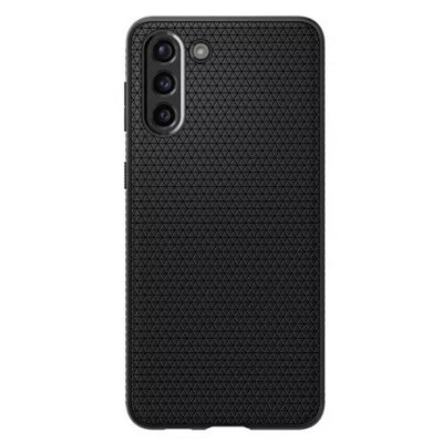 Samsung Galaxy S21+ (G996B) Spigen Liquid Air чёрный твердый силиконовый чехол | Vacins.lv