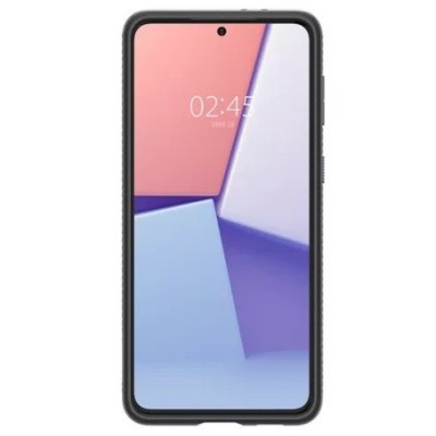 Samsung Galaxy S21+ (G996B) Spigen Liquid Air чёрный твердый силиконовый чехол | Vacins.lv