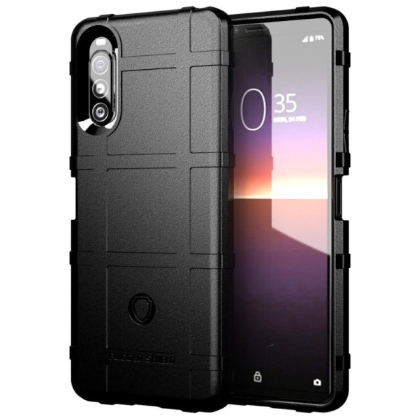 „Stiff“ твердый силиконовый (TPU) чехол - чёрный (Xperia 10 II)