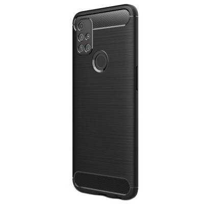 OnePlus Nord N10 5G Carbon cieta silikona (TPU) melns apvalks | vacins.lv